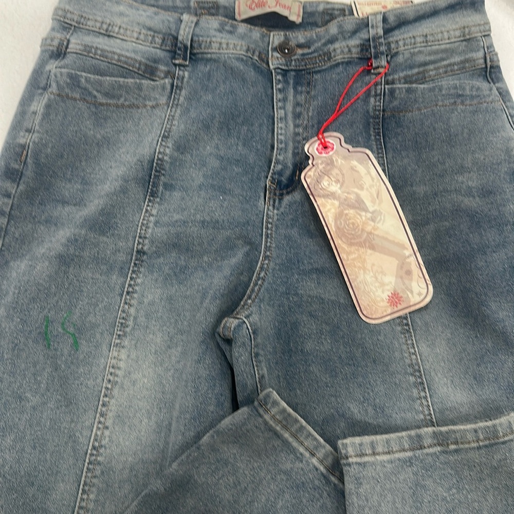 Elite jeans high rise ankle length Jeans size 15/32 stretchy